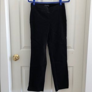 Talbots black velvet pants